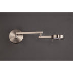 NL78029 Burlon Adjustable Swing Arm Wall Lamp / Reader LED Satin Nickel