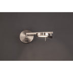 NL78029 Burlon Adjustable Swing Arm Wall Lamp / Reader LED Satin Nickel