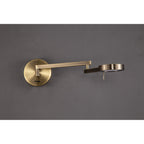 NL78039 Burlon Adjustable Swing Arm Wall Lamp / Reader LED Antique Brass