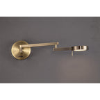 NL78039 Burlon Adjustable Swing Arm Wall Lamp / Reader LED Antique Brass