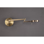 NL78039 Burlon Adjustable Swing Arm Wall Lamp / Reader LED Antique Brass