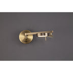 NL78039 Burlon Adjustable Swing Arm Wall Lamp / Reader LED Antique Brass