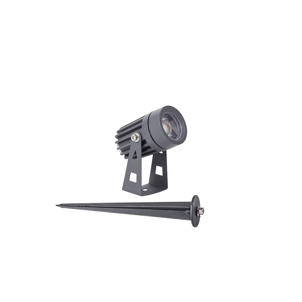 NL81759 Caster Outdoor Spike  Light LED Grey/Black