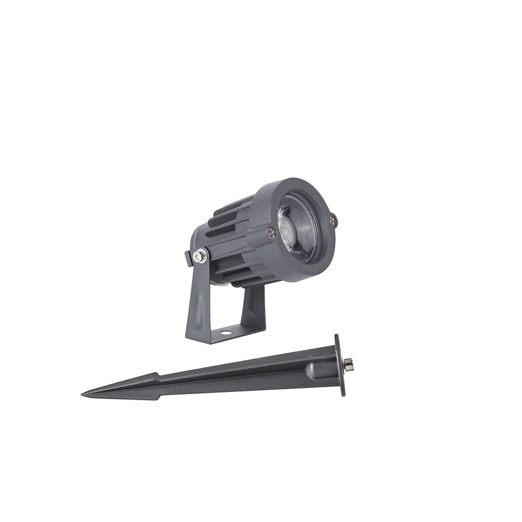 NL81769 Caster Outdoor Spike  Light LED Grey/Black
