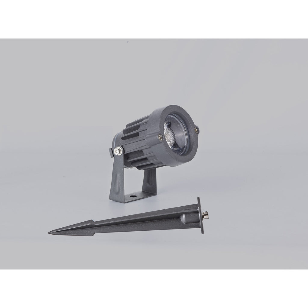 NL81769 Caster Outdoor Spike  Light LED Grey/Black