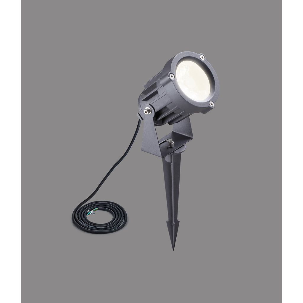 NL81779 Caster Outdoor Spike  Light LED Grey/Black