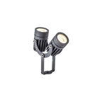 NL81789 Caster Outdoor Twin Spike  Light LED Grey/Black