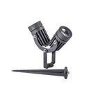 NL81789 Caster Outdoor Twin Spike  Light LED Grey/Black