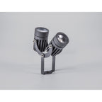 NL81789 Caster Outdoor Twin Spike  Light LED Grey/Black