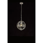 NL81379 Char Small Round Pendant 1 Light Polished Nickel