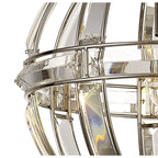 NL81379 Char Small Round Pendant 1 Light Polished Nickel