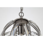 NL81379 Char Small Round Pendant 1 Light Polished Nickel