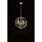 NL81389 Char Large Round Pendant 3 Light Polished Nickel