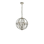 NL81389 Char Large Round Pendant 3 Light Polished Nickel