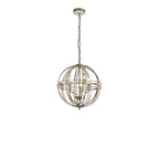 NL81389 Char Large Round Pendant 3 Light Polished Nickel