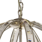 NL81389 Char Large Round Pendant 3 Light Polished Nickel