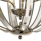 NL81389 Char Large Round Pendant 3 Light Polished Nickel