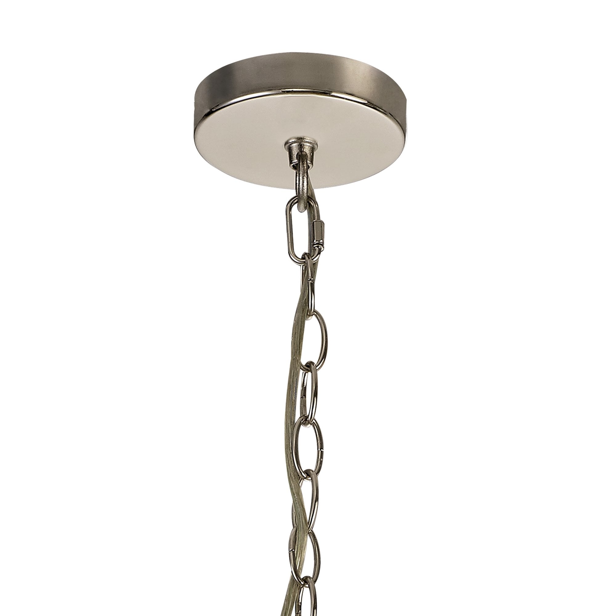NL81389 Char Large Round Pendant 3 Light Polished Nickel