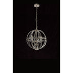 NL81389 Char Large Round Pendant 3 Light Polished Nickel