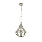 NL81399 Char Teardrop Pendant 1 Light Polished Nickel