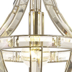 NL81399 Char Teardrop Pendant 1 Light Polished Nickel