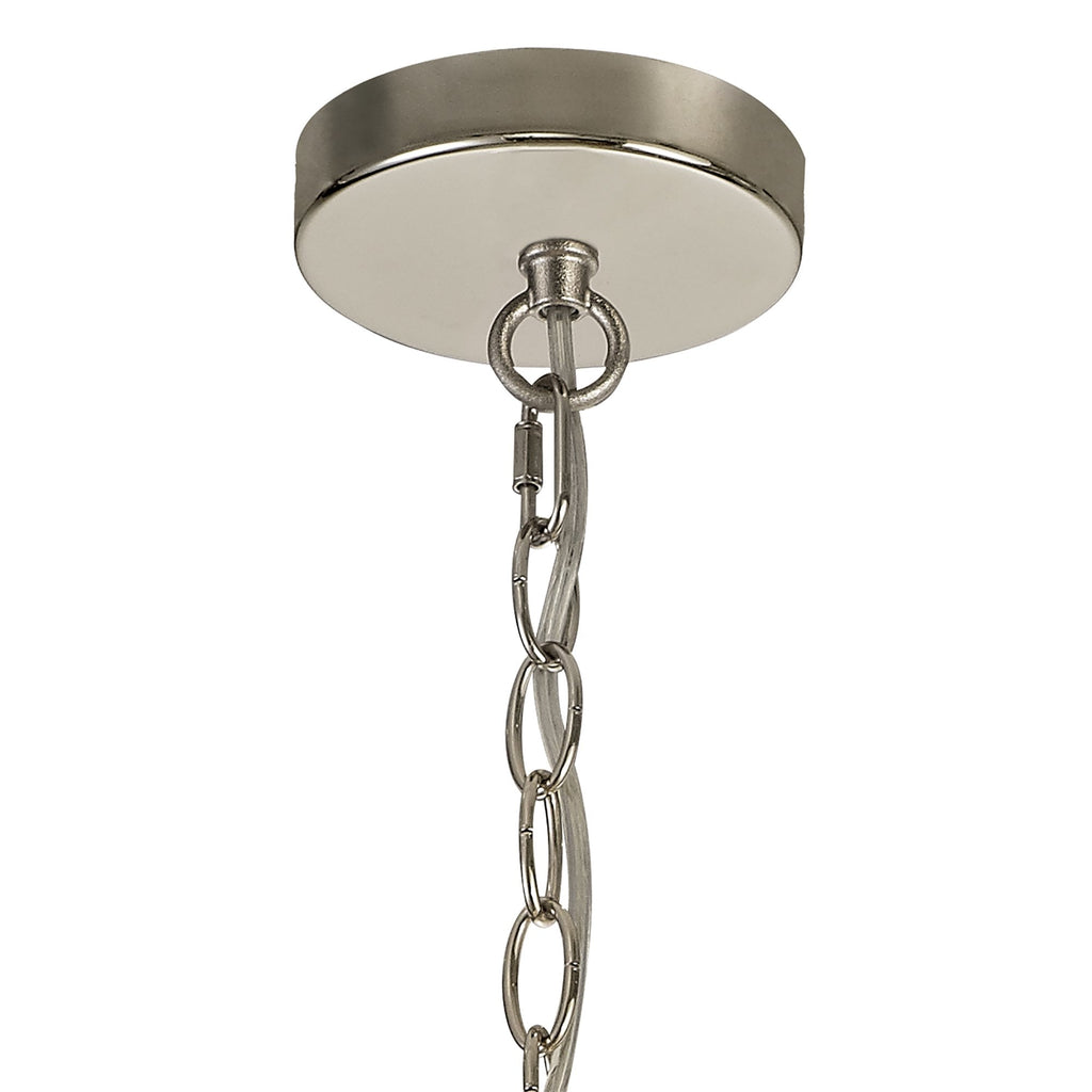 NL81399 Char Teardrop Pendant 1 Light Polished Nickel