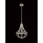 NL81399 Char Teardrop Pendant 1 Light Polished Nickel