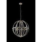 NL84259 Char Large Round Pendant 6 Light Polished Nickel