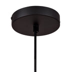 NLK00339 Chrisy 1 Light Up Lighter Pendant With 30cm Tiffany Shade Beige/Clear Crystal/Black