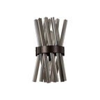 NL83639 Clover 2 Light Wall Light Brown Oxide / Smoke Glass