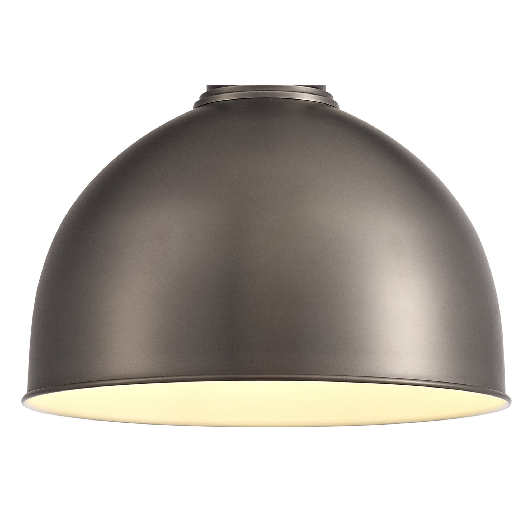 Corfu Large Pendant 1 Light Antique Silver/Copper/White
