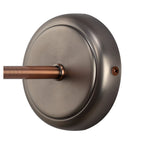 NL77399 Corfu Adjustable Wall Lamp 1 Light Antique Silver/Copper/White