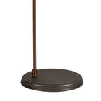 NL77419 Corfu Adjustable Floor Lamp 1 Light Antique Silver/Copper/White