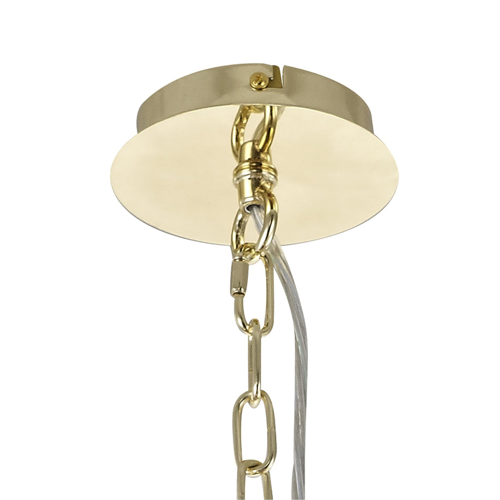 NL83759 Darling 7 Light Pendant/Semi Ceiling Polished Gold