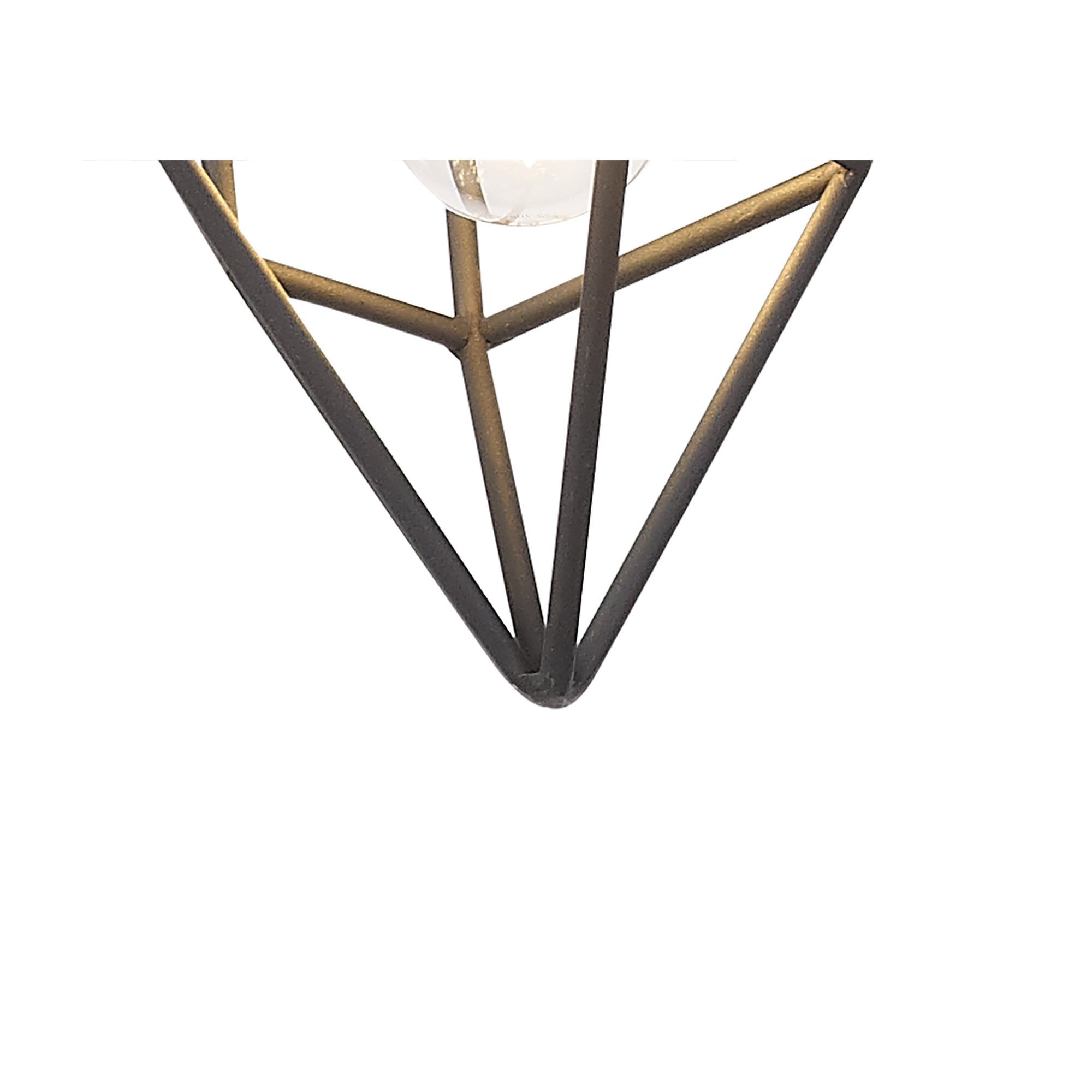 NL71279 Davie Small Pendant Painted Gold & Sand Black