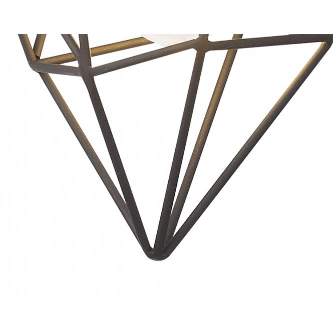 NL71289 Davie Medium Pendant Painted Gold & Sand Black