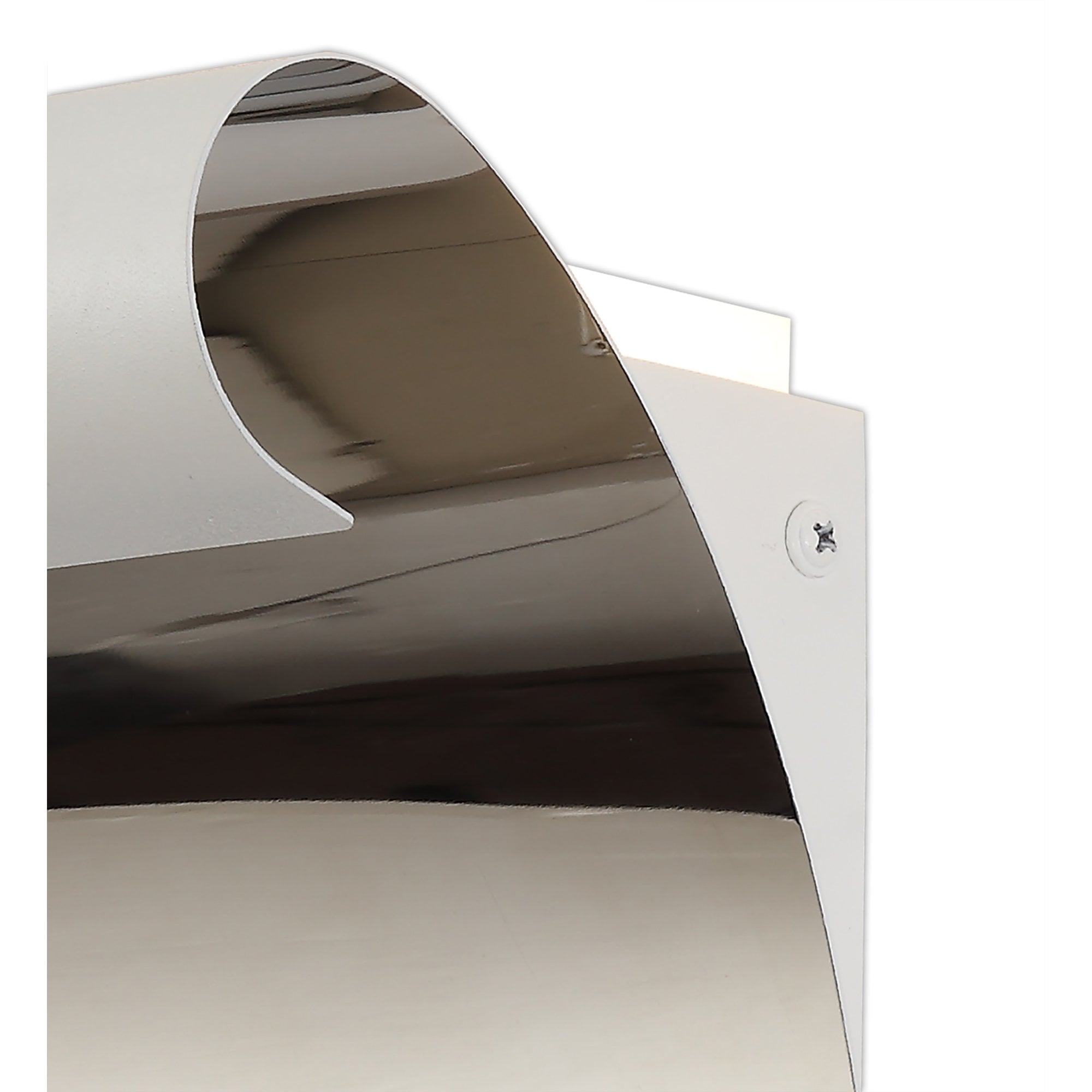 NL73739 Dupe Wall Lamp LED Sand White/Polished Chrome