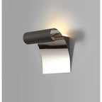 NL73749 Dupe Wall Lamp LED Sand Anthracite/Polished Chrome