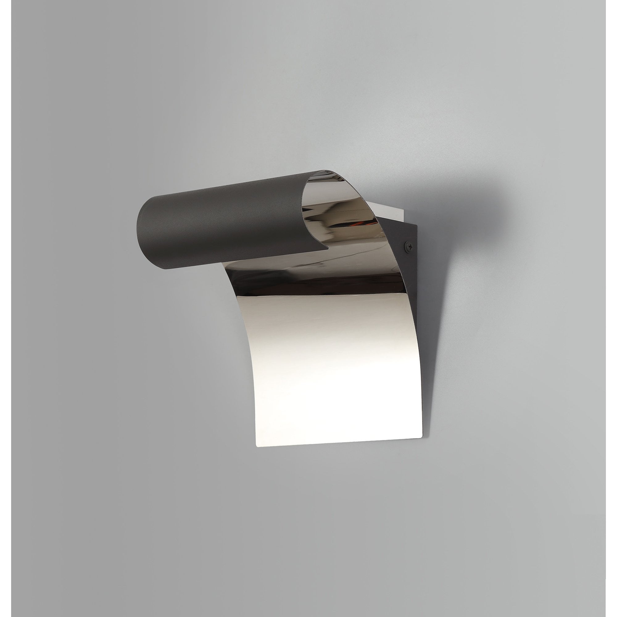 NL73749 Dupe Wall Lamp LED Sand Anthracite/Polished Chrome
