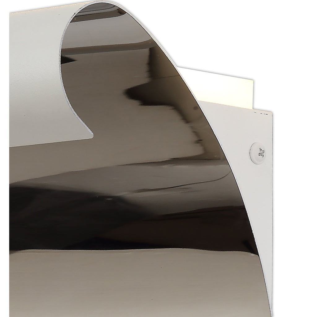 NL73759 Dupe Wall Lamp LED Sand White/Polished Chrome