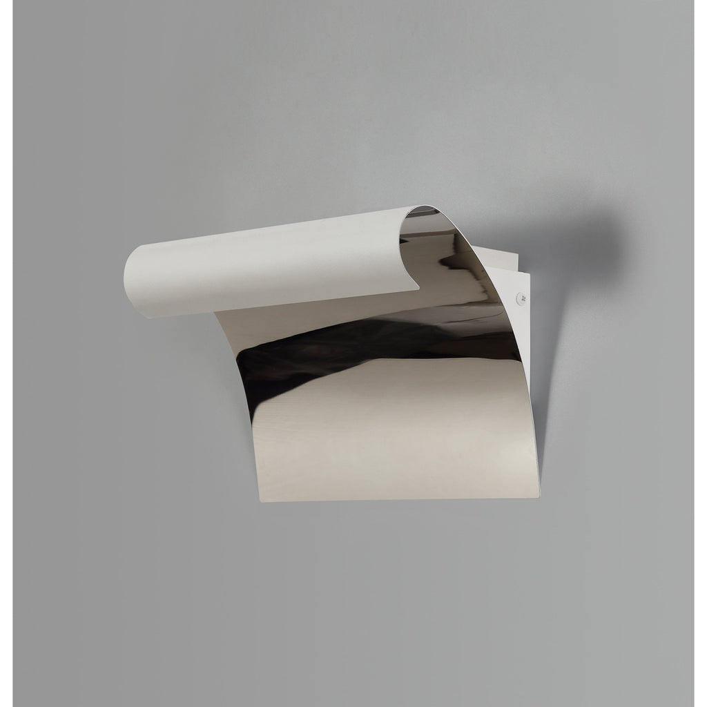 NL73759 Dupe Wall Lamp LED Sand White/Polished Chrome