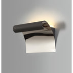 NL73769 Dupe Wall Lamp LED Sand Anthracite/Polished Chrome