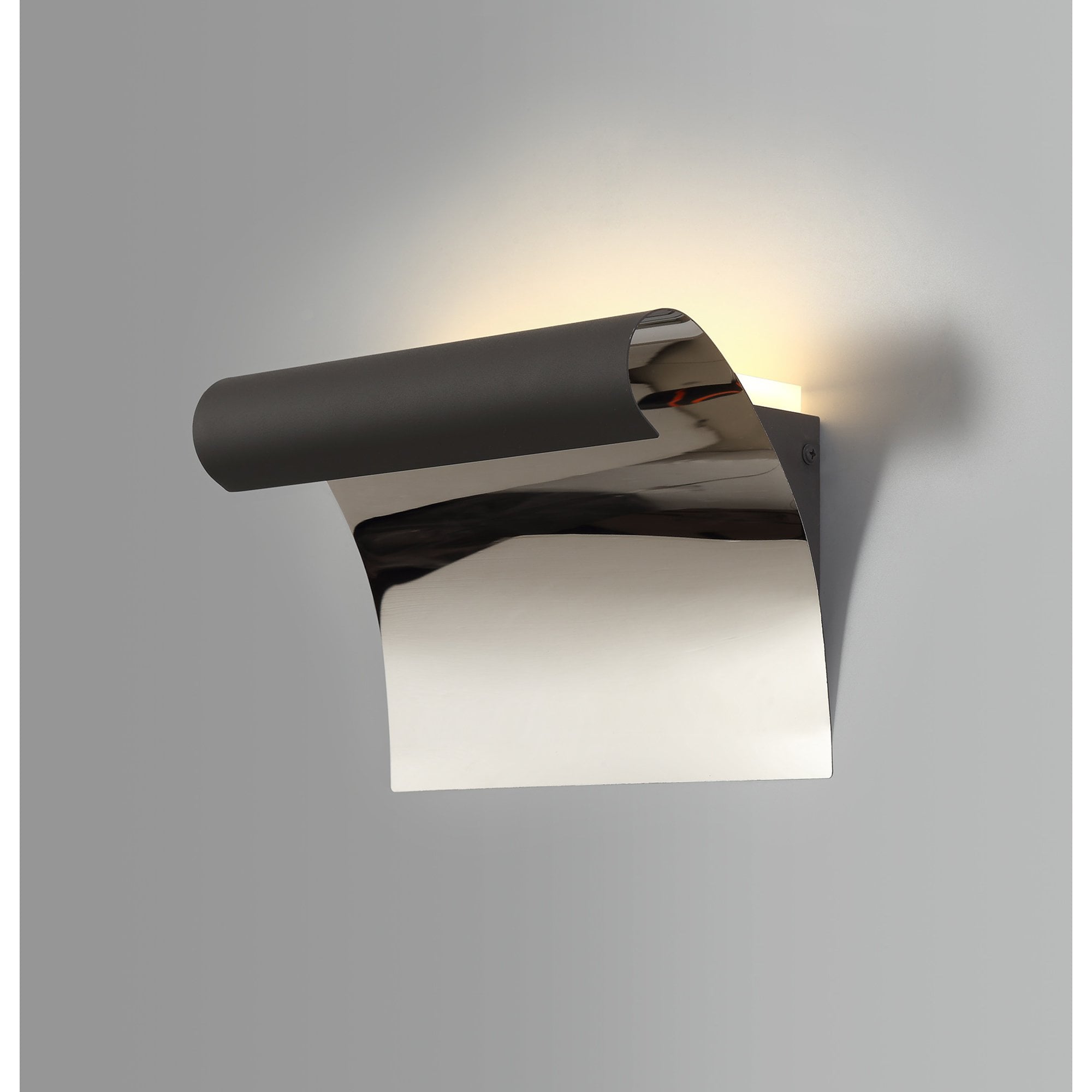 NL73769 Dupe Wall Lamp LED Sand Anthracite/Polished Chrome