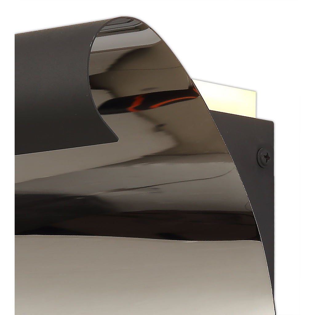 NL73769 Dupe Wall Lamp LED Sand Anthracite/Polished Chrome
