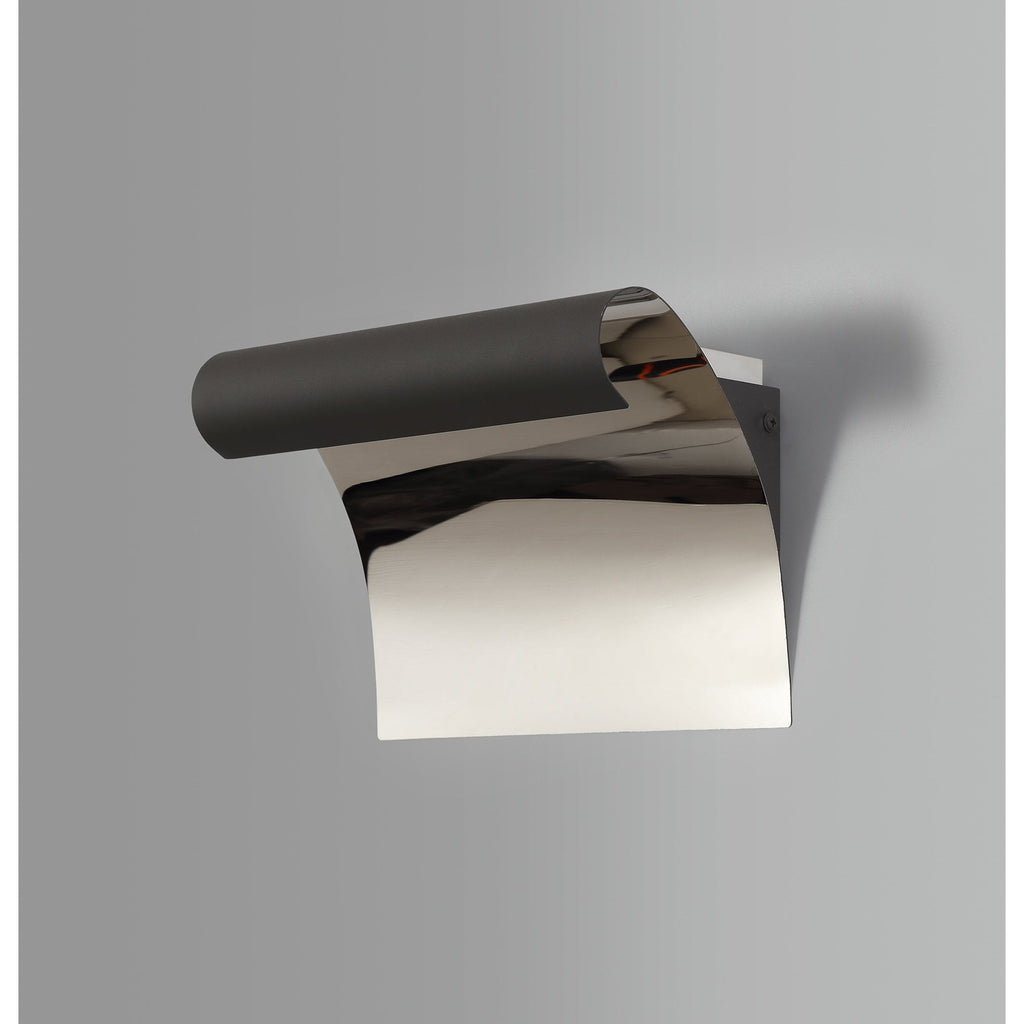 NL73769 Dupe Wall Lamp LED Sand Anthracite/Polished Chrome