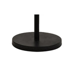 NL77359 Dublin Floor Lamp 8 Light Matt Black/Antique Brass/Cognac Glass