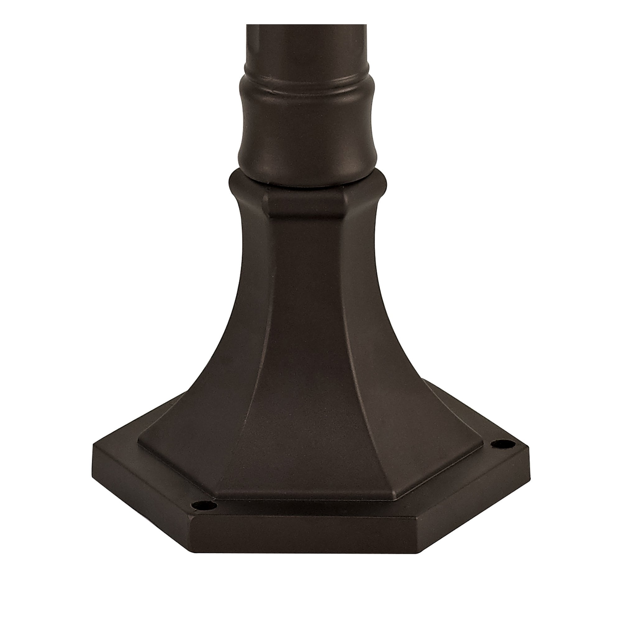 NL75589 Ellen Outdoor Post Lamp 1 Light Antique Bronze/Clear Ripple Glass