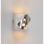 NL73669 Eurika Wall Lamp LED Sand White/Polished Chrome