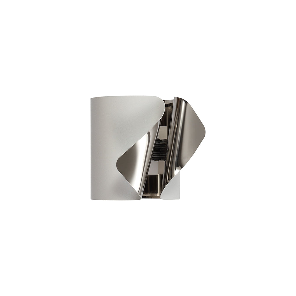 NL73669 Eurika Wall Lamp LED Sand White/Polished Chrome