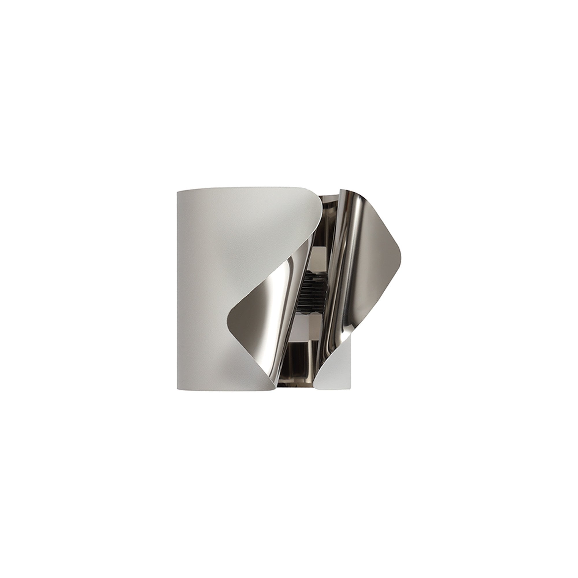 NL73669 Eurika Wall Lamp LED Sand White/Polished Chrome